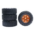 thumbnail image 2 of 4 Pcs Pneus de Roue en Caoutchouc 1/24 pour Modèle Axial SCX24 mini 1 24 Buggy Accessoires DIY Doré, 2 of 9