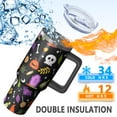 thumbnail image 3 of Halloween Wizard 40 Oz Tumbler with Handle and Straw, Spooky Gothic Cup, Holiday Gift for Girls, 3 of 5