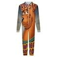 thumbnail image 4 of Scooby-Doo Unisex Onesie Pajamas Zipper Jumpsuit Hooded One Piece Sleepwear for Family Mens Womens, 4 of 8