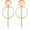 F-Gold2, variant on Geometric Double Circle Hoop Dangle Earrings Simple 8 Infinity Knot Bar Tassel Drop Earrings for Women Jewelry