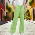 thumbnail image 3 of Lmnyox Girls Loose Sweatpants Lightweight Straight Leg Open Bottom Athletic Trousers with Pocket Drawstring, 3 of 4