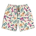 thumbnail image 4 of Bixox Men's Cute Flower printing Casual Classic Fit Short Summer Beach Shorts, 4 of 6