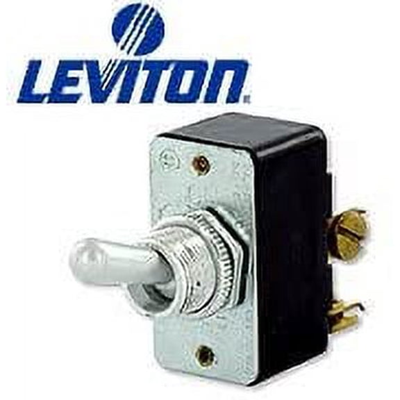 Leviton 5741 5A-125V Single Throw Double Pole On-Off Toggle Switch