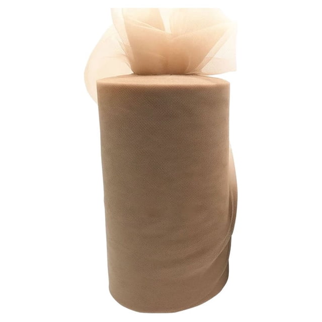 relayinert Polyester Wedding Party Decorations Easy To And Clean Tulle Coil Durable And Reliable Roll Tulle coffee 1Set