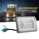 thumbnail image 3 of Faro LED cuadrado de 4 x 6 pulgadas para camión, luz alta y baja, halo blanco para Ford Mustang, 3 of 14