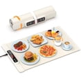 thumbnail image 1 of Warming Mat for Food, 5-Temp Electric Tray with Child Lock & Auto Shut-Off, Foldable Silicone Warmer for Baby Bottles, Baking, Travel, Buffets (15.7x23.6 Inch), 1 of 8