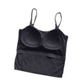 thumbnail image 7 of Women's Adjustable Strap Camisole Tank Top with Built-in Padded Bra, One Size Silky Stretch Sleeveless Cami, Seamless Daily Layering Home Lounge Top for Women 40-70kg, 7 of 7