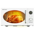 thumbnail image 5 of Emerson 0.9 Cu. Ft., 800W Retro White Microwave Oven with Grill, MWRG0901W, 5 of 15