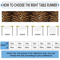 thumbnail image 2 of Qzaxky Table Runner Boho Table Runner Wildlife Tiger Print Bohemian Boho Outdoor Table Runner Decoration for Indoor Outdoor Home Dinner Party Wedding Decor 13 x 120 Inch, 2 of 9