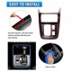 thumbnail image 2 of For -V 2023 2024 Center Console Gear Shift Panel Cover Interior Accessories - ABS Carbon Fiber, 2 of 5