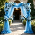 thumbnail image 6 of Roiihwy Wedding Decorations Arch Draping Fabric 79", Sheer Chiffon Fabric Backdrop,1 Panel Drapes for Wedding Ceremony Decor for Birthday Party Ceiling Curtain Backdrop, Blue, 6 of 6