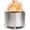 Silver, variant on OutVue 22 inch Stainless Steel Smokeless Fire Pit, Outdoor Smokeless Firepit, Wood Burning Fire Pits for Camping, Bonfire, Low Smoke Firepit for Outside (Vertical Hole)