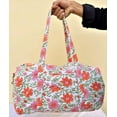 thumbnail image 2 of Multi Floral Printed Duffle Bag, Shopping Bag, Gym Bag, Beach Bag, Handmade Cotton Quilted Shoulder Bag for Women, Gift for Her, 2 of 4