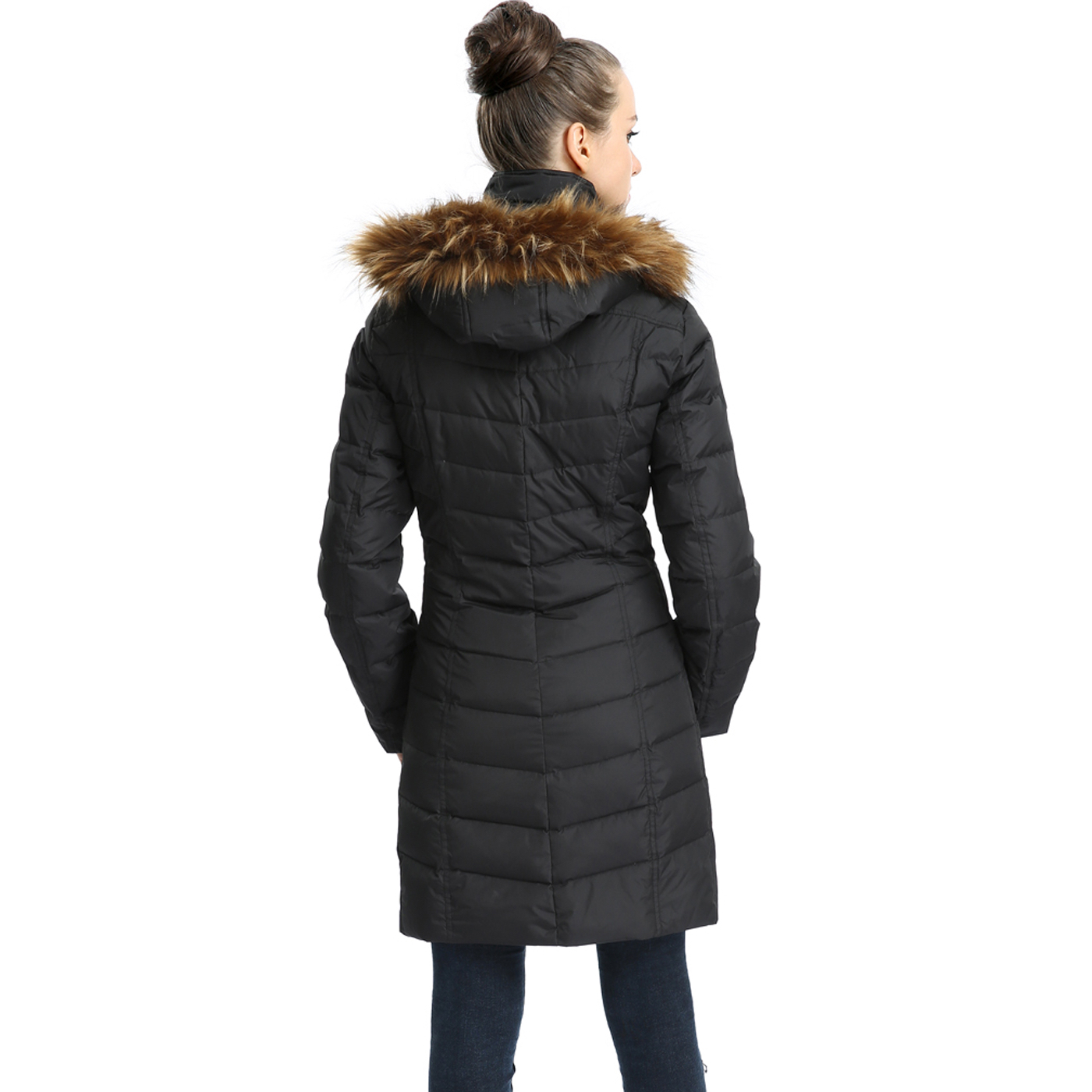 ozark trail waterproof wind resistant faux fur trim coat