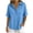 Light Blue, variant on OGLCCG Women's Waffle Golf Shirts Half Button Short Sleeve Collard T-Shirt Summer Casual Tennis Work Athletic Tops,Light Blue