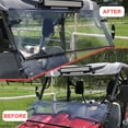 thumbnail image 5 of Kojem Front Clear Folding Windshield 1/4" 6mm Thick Windscreen for 2004-2013 Yamaha Rhino 450 660 700, 5 of 12