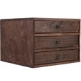 thumbnail image 2 of Tiroir de Rangement de Bureau Tiroir de Bureau Vintage en Bois Boîte de Rangement en Bois, 2 of 5