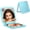 5x Light Blue, variant on PETGLE Small Compact Mirror for Purse,5X/1X Travel Magnifying Mirror for Women, Makeup Mirror for Girls, Portable Ultra Slim Pocket Mirror(White)