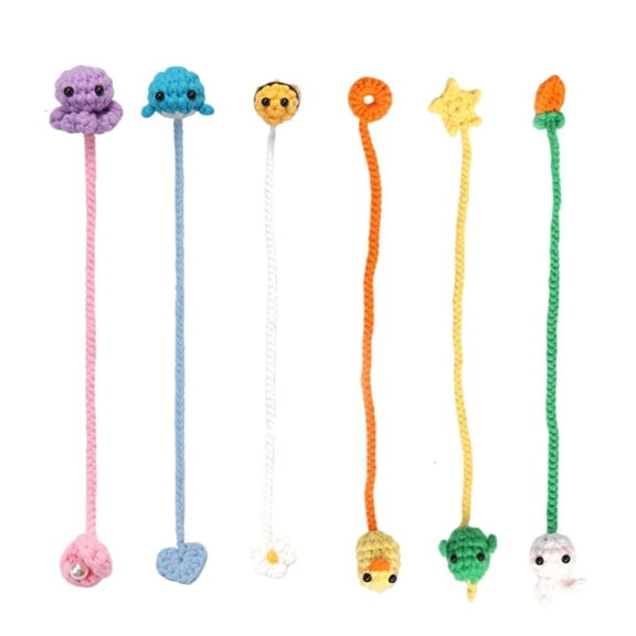 Crochet Flower Bookmarks Set for Beginner Includes Step-by-Step Instruction