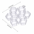 thumbnail image 3 of Multi‑Grid Snowflake‑Designed Clear Treat Container, Divided Plastic Storage Box for Assorted Candies, Reusable Holder for Gathering Table and Holiday Gift Use (Snowflake), 3 of 7