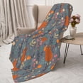 thumbnail image 3 of Sikiie Floral Squirrel Cozy Flannel Fleece Throw Blanket: Lightweight & Thick for All Seasons - Perfect for Women, Men, & Kids"40"x30", 3 of 6
