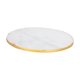 thumbnail image 5 of Bandeja de tocador de mármol Bandeja decorativa circular de mármol Organizador de encimera Cómoda Diámetro 15cm, 5 of 9