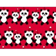 1 Pack, Panda Claus Wrapping Paper 30" x 833', Full Ream Roll for Party, Holiday & Events, Made in USA