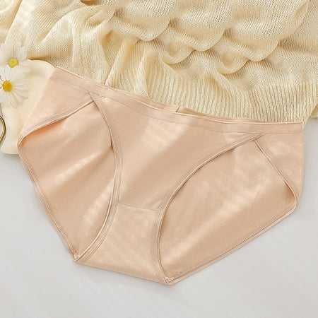 Clearance & Promo Women s Seamless High Slit Underwear  Color Blocked  Plus Size  Soft Seamless  Comfortable Fit  Breathable  Daily Wear  Undergarments  Comfortable Plus Skirt|Cotton Beige