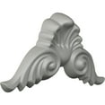 thumbnail image 2 of Ekena Millwork 9"W x 4 3/4"H x 1 1/8"P Bordeaux Shell Center with Scrolls Onlay, 2 of 6