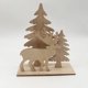 thumbnail image 2 of Adornos de madera hechos a mano con rodajas de madera perforadas previamente para colgar en el árbol de Navidad, decoración artesanal, regalo de recuerdo para niños, 2 of 5