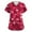 Red2_21222S, variant on Valentines Scrubs Tops for Women Cute Heart Print V Neck Short Sleeve Uniforms Scrubs for Women Spring Winter Womens Work Clothes S-5XL with Pocket