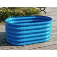 thumbnail image 4 of Kids Raised Garden Beds Outdoor (3-Pack)-40x24x18in Oval Round Galvanized Metal Planter Box for Planting Vegetables, Flowers, Fruits, Eco-Safe & Easy Setup, Sky Blue, 4 of 5
