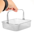 thumbnail image 3 of Square Air Fryer Basket Metal Cooking Basket for Air Frying with Handle, 3 of 9