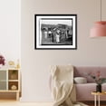 thumbnail image 3 of Historic Framed Print, [Airplane and group of people in field], 17-7/8" x 21-7/8", 3 of 9