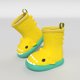 thumbnail image 3 of Botas de lluvia de tiburón, botas de verano para playa, zapatos de mujer, antideslizantes, impermeables, toboganes de tiburón para el hogar, goma gruesa, linda caricatura divertida para interiores, 3 of 5