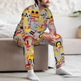 thumbnail image 7 of Naloa Cars Men’s Pajamas Set - Long Sleeve Button Down Sleep Shirt and Pajama Bottoms Sleepwear Set-XX-Large, 7 of 7