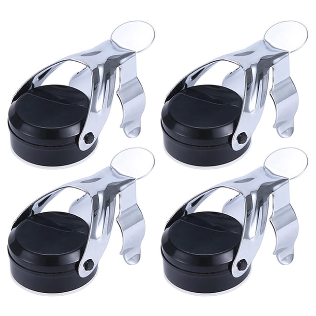 Tapón de botella Sunnimix Tapón para botella con bloqueo sellador giratorio reutilizable negro Tapón de botella de vino