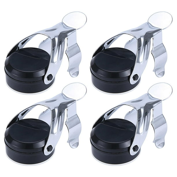 Tapones para botellas de vino, tapón de champán sellado, preservador de vino para amigos y familiares. negro