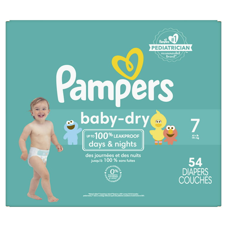 Pampers Baby Dry Diapers Size 7, 54 Count (Select for More Options) 