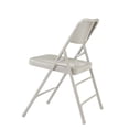 thumbnail image 3 of (Pack of 4) NPS® 300 Series Deluxe All-Steel Triple Brace Double Hinge Folding Chair, Grey, 3 of 5