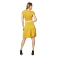 thumbnail image 3 of Vestido Mujer Casual/Formal Cinto Elástico Escote Profundo amarillo EG Incógnita 550270, 3 of 6