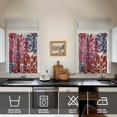 thumbnail image 4 of Kitchen Curtains 36 Inch Short - 3 Panel Set, Rod Pocket Window Curtain, Boho Floral Tribal Style, 100% Polyester for Farmhouse, Kitchen, Cafe, Bedroom, Easy Wash, 4 of 6