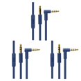 thumbnail image 1 of Sidaley Cable de Audio para auriculares de 3,5mm, Cable auxiliar estéreo, Control de cables, auriculares, ángulo recto, Cable auxiliar para Xiaomi, Type4 NO4, 1 of 6