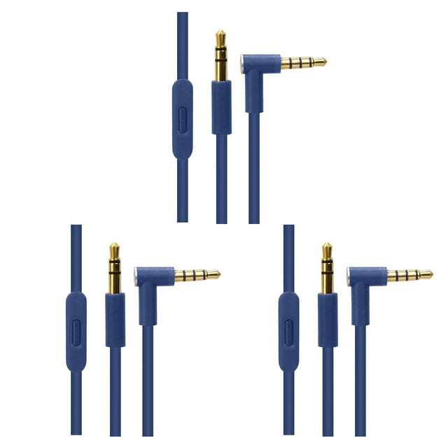 Sidaley Cable de Audio para auriculares de 3,5mm, Cable auxiliar estéreo, Control de cables, auriculares, ángulo recto, Cable auxiliar para Xiaomi, Type4 NO4