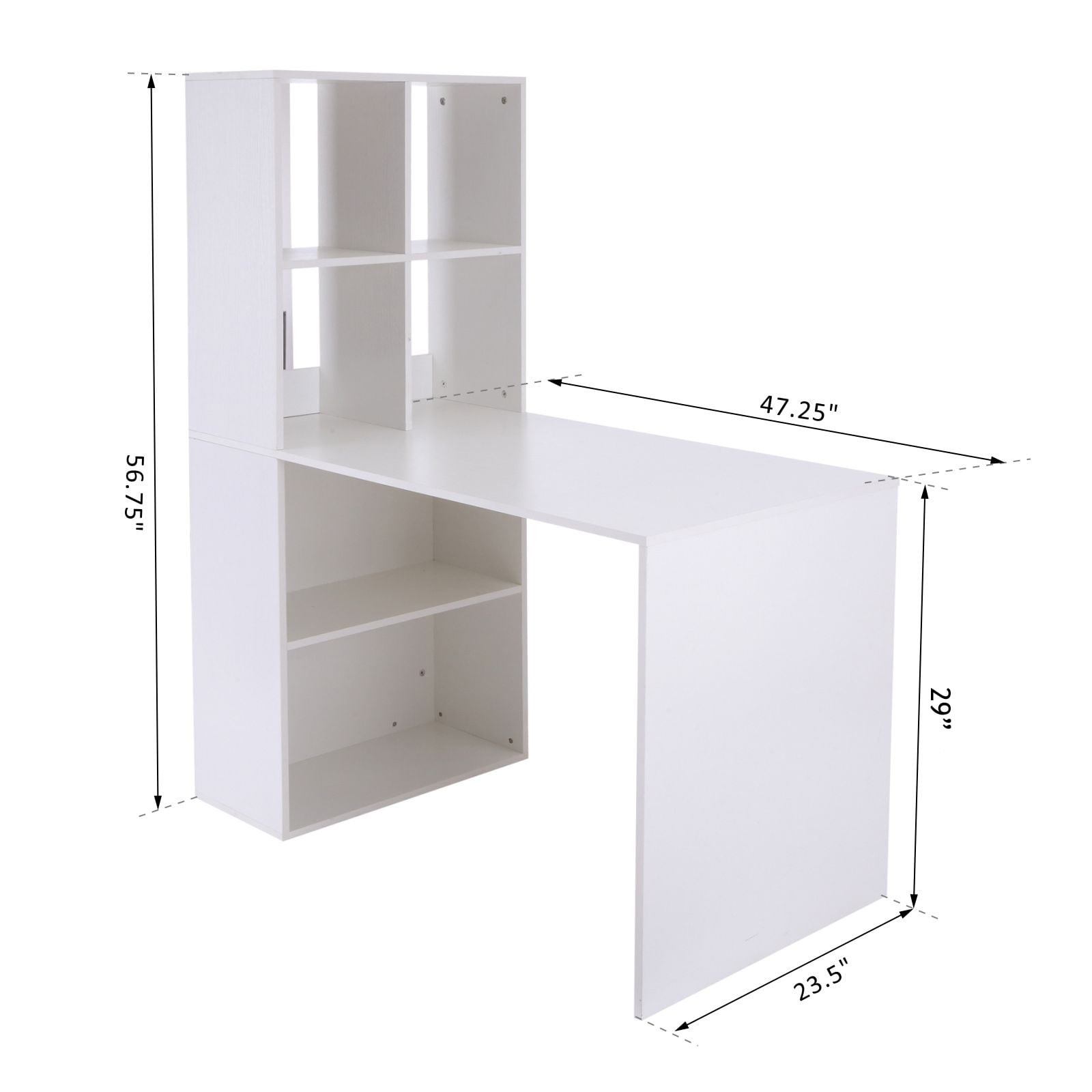 Vinsetto 57 Modern Space Saving Home Office Work Table Computer