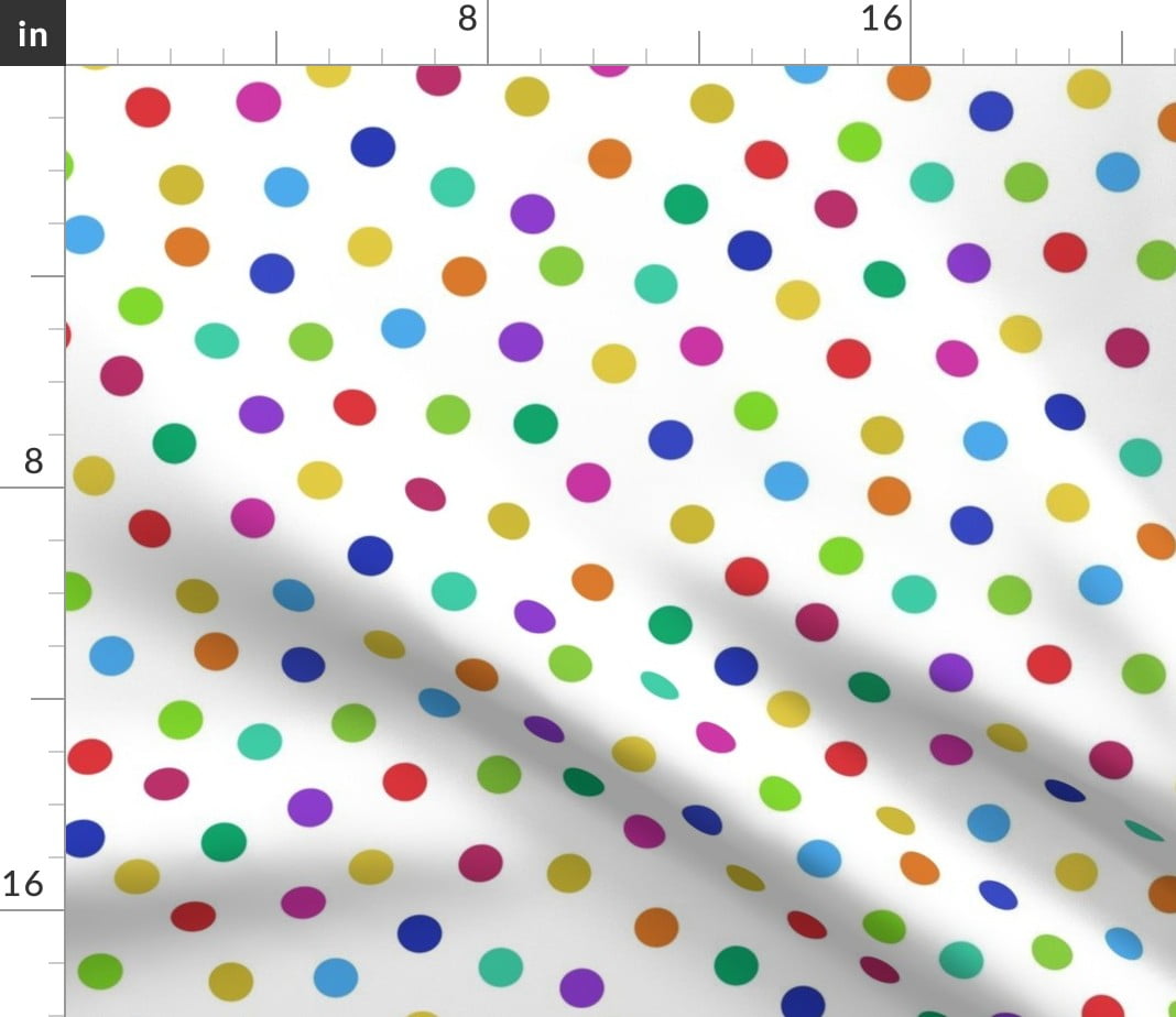 Rainbow Dots Fabric