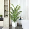 6 Feet Artificial Plants in Basket Faux Green Areca Palm Plant with