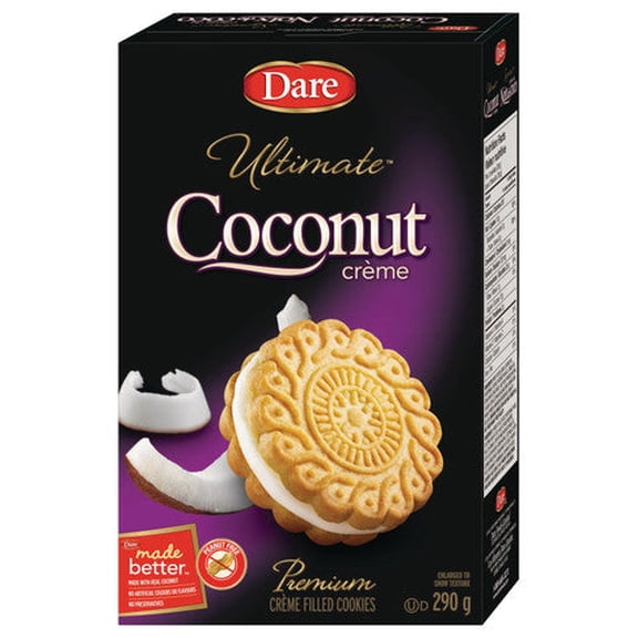 Dare Ultimate Coconut Creme Cookies, 290g/10.2 oz