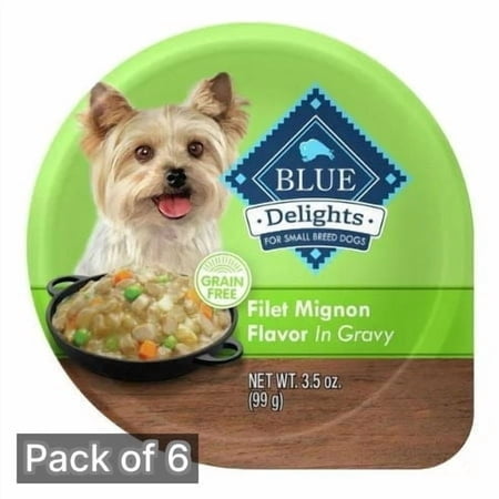 Blue Buffalo Divine Delights Gravy Dog Food Cup 3.5 oz (Pack of 6)