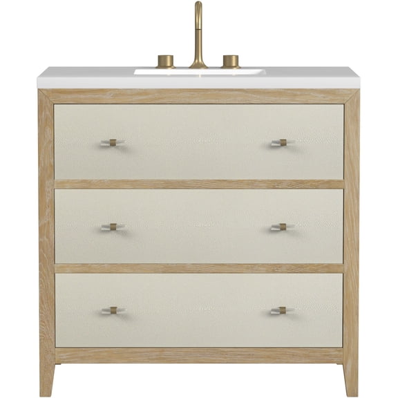 James Martin Vanities D604-V36-3Wz Celeste 36" Single Basin Wood Vanity Set - Sunwashed